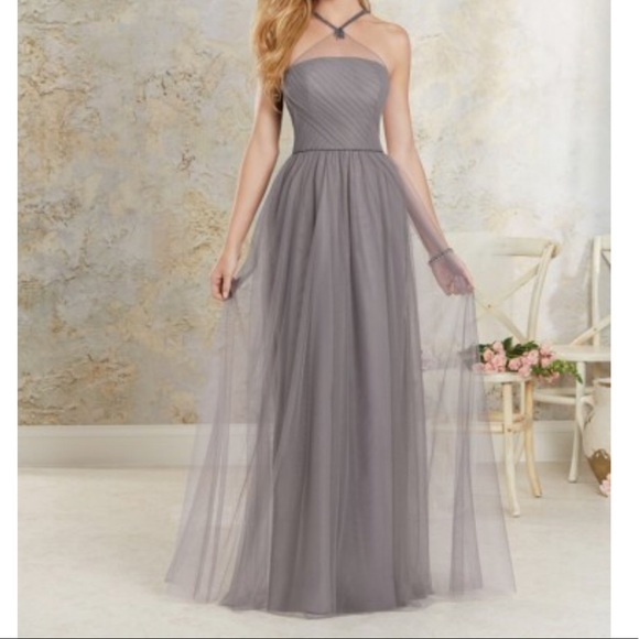 Alfred Angelo Dresses & Skirts - Alfred Angelo Strapless Gray Prom Bridesmaid Dress